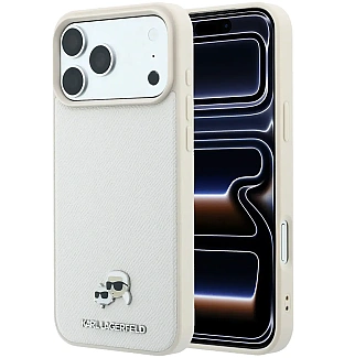 قاب کارل لاگرفلد Karl Lagerfel Grained MagSafe with Karl & Choupette Heads